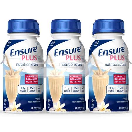 ENSURE Ensure Plus Vanilla 8 fl. oz. Bottles, PK24 57263